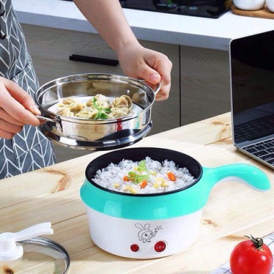 (Loại Tốt) Ca Nấu Mì - Lẩu Điện Mini Nhỏ Gọn 2 Tầng KhoNCC Hàng Chính Hãng - Phù Hợp Sinh Viên Công Nhân 1-2 Người - NLM-CNM2T (Nhiều Màu)