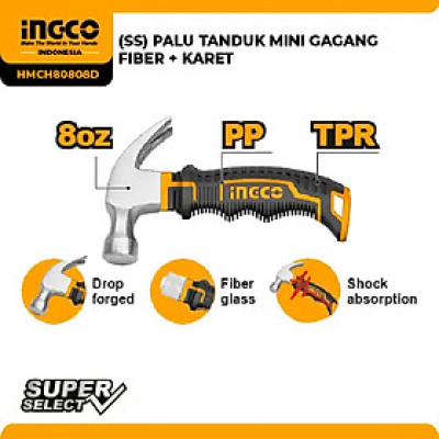 Búa nhổ đinh mini 200g HMCH80808D INGCO HÀNG CHÍNH HÃNG 