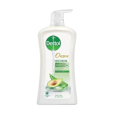 Sữa tắm Dettol Onzen kháng khuẩn dưỡng ẩm bơ & lô hội - chai 900g