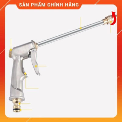 ️ Bộ dây vòi xịt nước rửa xe, tưới cây , tăng áp 3 lần,loại 7m, 10m 206701-2 đầu đồng,cút,+ túi đựng bút