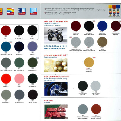 Sơn xịt Win màu xanh lá 214 400ml