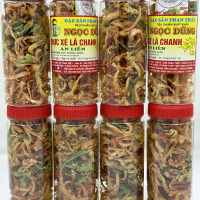 Đặc sản Phan Thiết - Mực Xé Lá Chanh Hộp 200 Gram Đã Chế Biến Ăn Liền Ngon Ơi Là Ngon. Hạn Sử Dụng 12 Tháng Kể Từ Ngày Đặt Hàng - OCOP 4 Sao