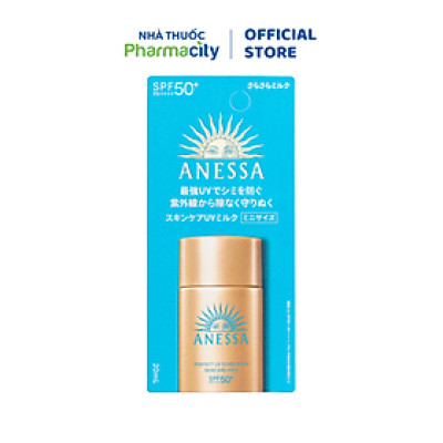 Sữa Chống Nắng ANESSA Perfect UV Sunscreen Skincare Milk Dưỡng Da Kiềm Dầu SPF50+/ PA++++ (Chai 20ml)