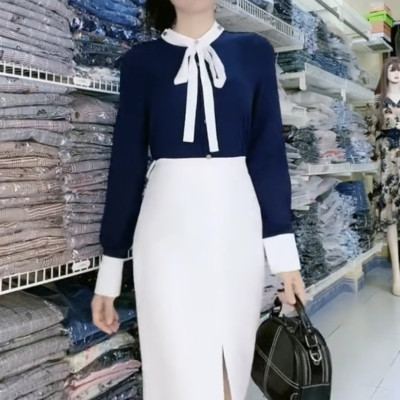 Set sơ mi kèm váy cao cấp dễ thương cá tính.