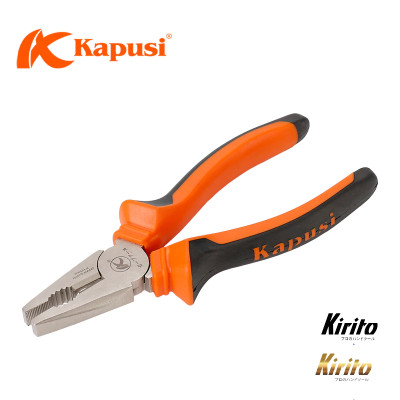 Kìm điện Kapusi Japan kích cỡ 7 inch chính hãng chất liệu thép CRV k8022