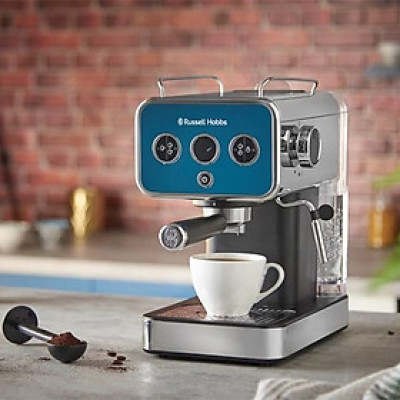 Máy Pha Cafe RUSSEL HOBBS Espresso Distinctions 26451-56 1350W Màu Xanh Biển hàng chính hãng