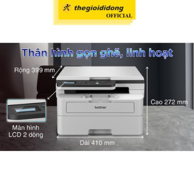 Máy in laser trắng đen đa năng Brother DCP-B7620DW Wifi - Hàng Chính Hãng