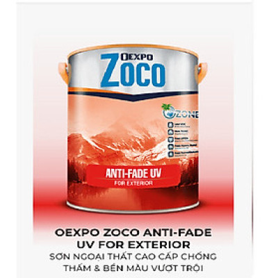 OEXPO ZOCO ANTI-FADE UV FOR EXTERIOR – SƠN NGOẠI THẤT CAO CẤP CHỐNG THẤM & BỀN MÀU VƯỢT TRỘI- OZ 80056