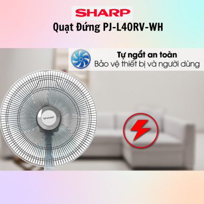 Quạt lửng Sharp PJ-L40RV-LG/WH/DG - Sản xuất tại Việt Nam - Hàng Chính Hãng