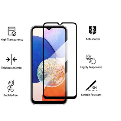 Kính Cường Lực Full Màn 9D Cho Samsung Galaxy A05, A05s, A15, A25 Tấm Dán Màn Hình Độ Cứng 9H  - Hàng chính hãng