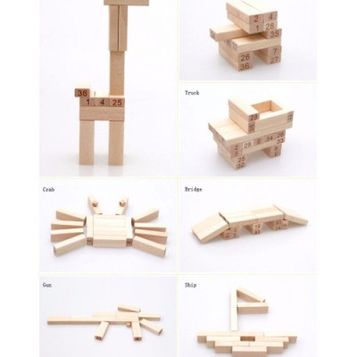 Đồ Chơi Rút Gỗ Trẻ Em - 2 Cỡ (Lớn và Nhỏ) - 54 Thanh Rút Gỗ Kèm 4 Con Súc Sắc Cho Bé – Bộ Đồ Chơi Rút Gỗ Cao Cấp Chính Hãng dododios