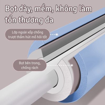 BG Gậy Tập Lưng, Vai 6015 GREY, Chống Gù, Uốn Thẳng Lưng, Gậy Tập Yoga ( hàng nhập khẩu)
