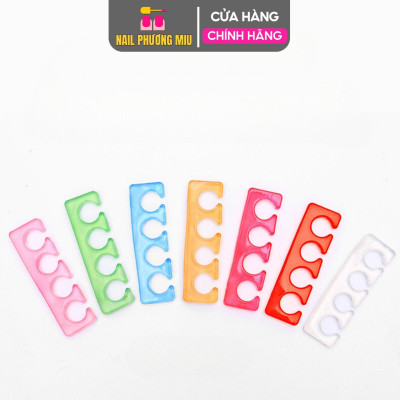 Kẹp Tách Ngón Chân Làm Nail Silicon Siêu Dẻo 1 Cặp 2 Chiếc Màu Ngẫu Nhiên Chống Lem Sơn  Làm Móng Nail Phương Miu Nữ Women