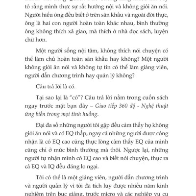 Giao Tiếp 360 Độ - Nghệ Thuật Ứng Biến Trong Mọi Tình Huống