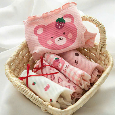 SET 5 QUẦN LÓT GẤU HỒNG SIÊU DỄ THƯƠNG TỪ 40-60KG DÀNH CHO NỮ