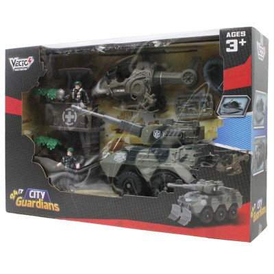 Bộ Đồ Chơi Mô Hình Xe Tăng Và Trực Thăng City Guardians - Vecto VT3109