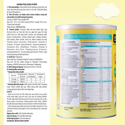 Sữa Công Thức Hạt Thực Vật Hữu Cơ MIWAKO A+ Vị Vani 700gr x 6 Hộp - Miwako Việt Nam