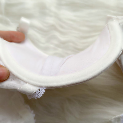 Áo ngực nữ form đẹp mút vừa vải trơn có phối ren mã HG293332