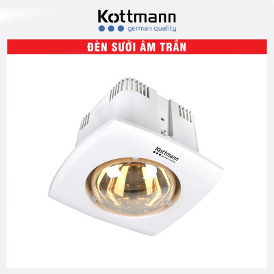 Đèn sưởi nhà tắm 1 bóng âm trần Kottmann K1A – 3 năm Hàng chính hãng