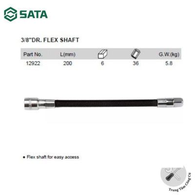 Cần tuýp lắc léo 3/8" - 12922 SATA