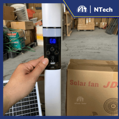 Quạt năng lượng mặt trời 12v JD-T919 hàng nhập khẩu chính hãng
