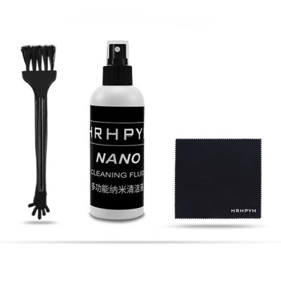 Bộ Vệ Sinh Macbook/Laptop/Lens/Máy ảnh/Điện thoại Bình Xịt Khử Khuẩn, Kiêm Khăn Lau_ Kèm Chai Dung Dịch An Toàn Cho Da - Hàng Nhập Khẩu