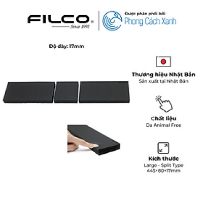 Kê tay bàn phím cơ Filco Animal Free Leather Macaron - L3 Black (Kiểu tách) - Hàng Chính Hãng