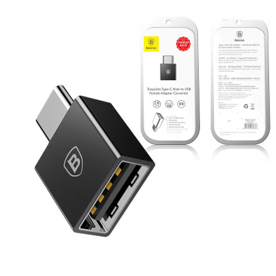 Đầu chuyển OTG USB Type C sang USB Full size Baseus (TYPE C Male to USB Female Cable Adapter Converter)( HÀNG CHÍNH HÃNG)