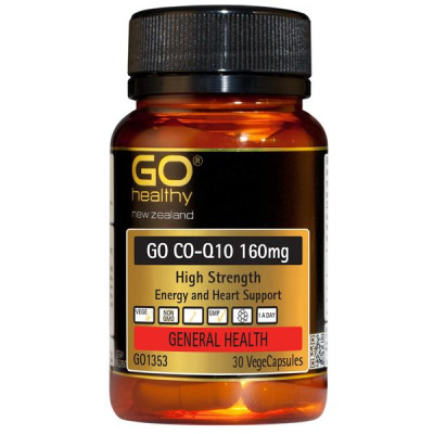 Viên uống bổ tim nhập khẩu chính hãng New Zealand GO CO Q10 160mg (30 viên) giảm quá trình lão hóa tim mạch, giảm nguy cơ tai biến tim mạch, giảm cholesterol máu, điều hòa huyết áp, tăng miễn dịch và giúp cơ thể khỏe mạnh