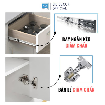 Tủ Giày Dép Gỗ 2 Cánh Kèm Chân Sắt Đơn Giản Mà Đẹp Thương Hiệu SIB Decor TG29