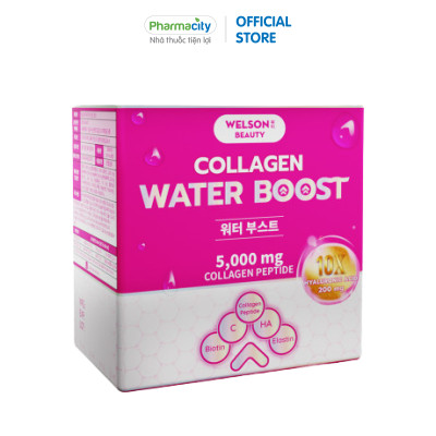 Nước uống Welson Beauty 10x Water Boost (Hộp 6 chai x 50ml)