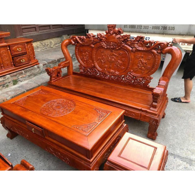 Bộ Bàn Ghế Nghê Phượng Gỗ Lim