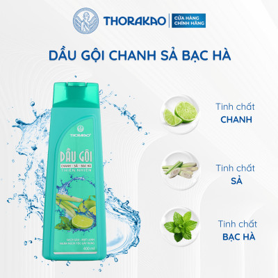 Gội Xả 2IN1 Chanh Sả Bạc Hà Kiềm Dầu Giảm Gàu 400ML