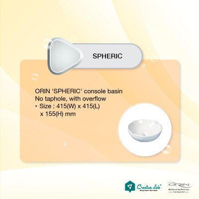 Chậu rửa đặt bàn nhập khẩu ORIN Spheric