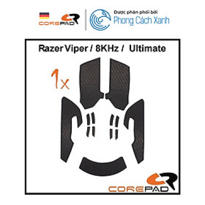 Bộ grip tape Corepad Soft Grips - Razer Viper / Razer Viper 8KHz / Razer Viper Ultimate - Hàng Chính Hãng
