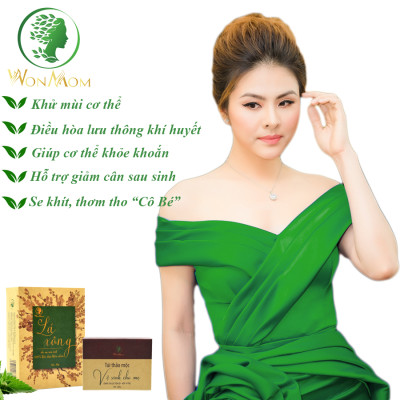 Bộ chăm sóc mẹ là siêu nhân, khử mùi, phục hồi năng lượng cho mẹ sau sinh Wonmom (1 lá xông + 1 hộp thảo mộc vệ sinh vùng kín cho mẹ)