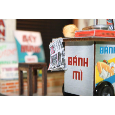 MÔ HÌNH SÀI GÒN THU NHỎ - XE BÁNH MỲ - AD02 - THẾ GIỚI TÍ HON