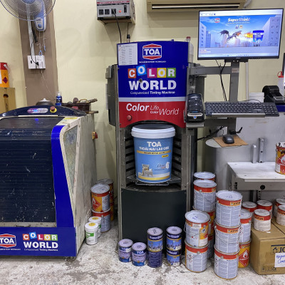 Sơn Nước Toa Supertech nội thất màu kem 8792_18L