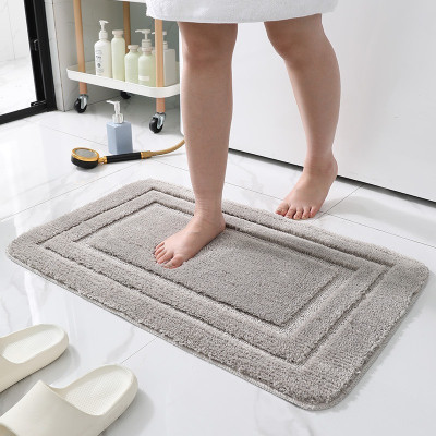 Thảm lau chân, thảm chùi chân thấm nước ROOM MAT sợi len trơn chống trượt, cho phòng khách, phòng tắm - Giao màu ngẫu nhiên
