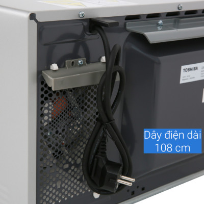 Lò vi sóng Toshiba ER-SGS34(S1)VN - Có chức năng nướng - Điện tử - Dung tích 34L - Công suất 1000W - Xuất xứ Thái Lan - Hàng chính hãng - bảo hành 12 tháng, chất lượng Nhật Bản