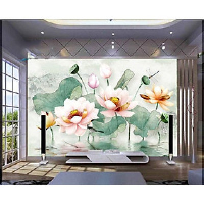 Tranh dan tường 3d đầm den  - ép kim sa - có sẵn keo PC66