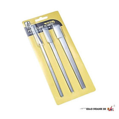 Bộ 3 Dao Lấy Khóe Móng Nhặt Da Khóe, Cắt Móng Gãy, Cạo Da Chai Sần, Loại Bỏ Da Chai Sần Ở Lòng Bàn Chân