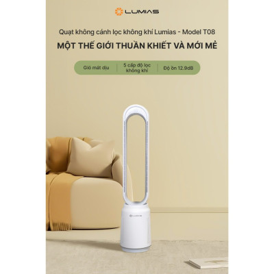 Quạt không cánh Lumias T08 Plus Hàng chính hãng