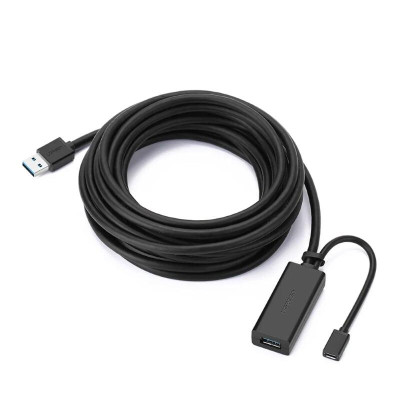 Ugreen UG20826US175TK 5M màu Đen Cáp tín hiệu nối dài USB 3.0 hỗ trợ nguồn MICRO USB - HÀNG CHÍNH HÃNG