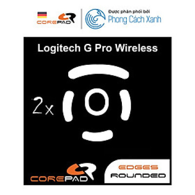 Feet chuột PTFE Corepad Skatez cho Logitech G Pro Wireless / Logitech G PRO 2 Lightspeed (2 bộ) - Hàng Chính Hãng