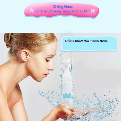 Máy rửa mặt kết hợp mát xa mặt Half Horse. Làm sạch sâu hơn và tăng cường tuần hoàn giúp da sáng đẹp tự nhiên