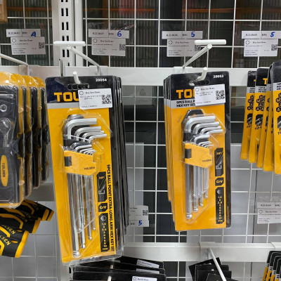 LỤC GIÁC BI BỘ 9 CÂY NGẮN TOLSEN 20053 - HÀNG CHÍNH HÃNG