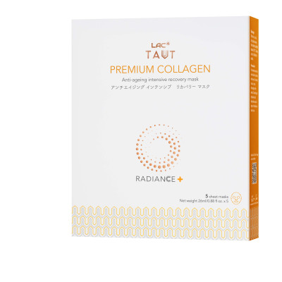 MẶT NẠ BỔ SUNG COLLAGEN LAC TAUT RADIANCE+ PREMIUM (5 MIẾNG)