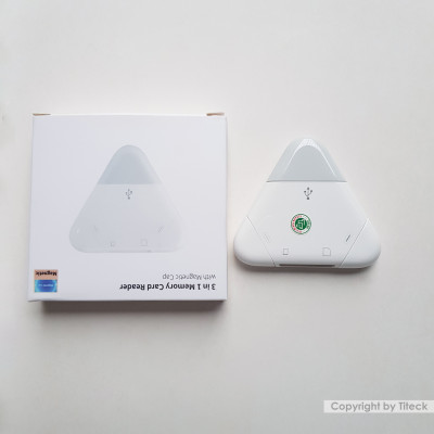 Đầu đọc thẻ nhớ SD, TF đa năng 3in1 Type c, L, USB dùng cho điện thoại, laptop, máy ảnh - Hàng nhập khẩu