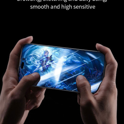 Miếng Dán Cường Lực MIPOW KINGBULL Trong + Tool Dán Dành Cho iPhone 14 ProMax / 14 Pro / 14 Plus / 14 - Hàng Chính Hãng